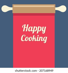 Happy Cooking Concept Vector Illustration