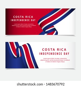 Happy Costa Rica Independence Day Vector Template Design Illustration