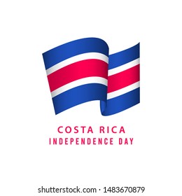 Happy Costa Rica Independence Day Vector Template Design Illustration