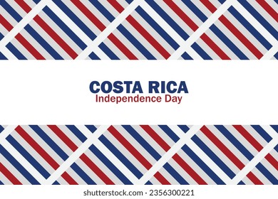 Happy Costa Rica Independent Day Vector Template Design Illustration