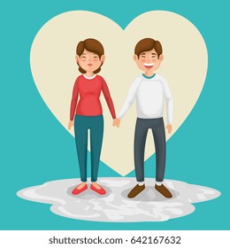 Happy couple design