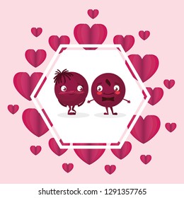 happy couple emoticons characters