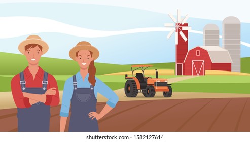 142 Husband wife farmers Stock Vectors, Images & Vector Art | Shutterstock