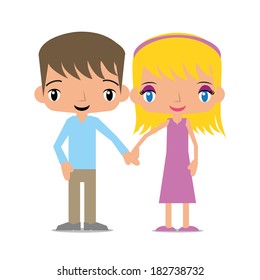 happy couple in love