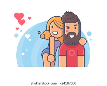 Happy couple in love