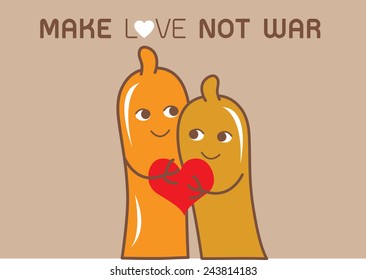 Happy couple in love with heart 