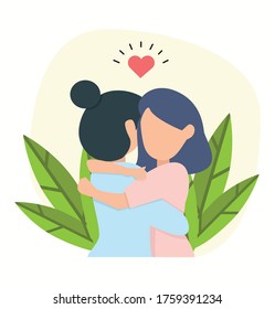 happy Couple Love Hugging vector