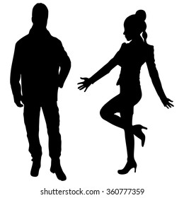 happy couple standing
