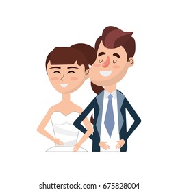 happy couple together and romantic celebration