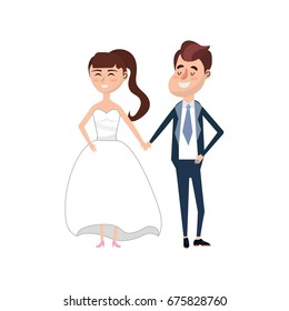 happy couple together and romantic celebration