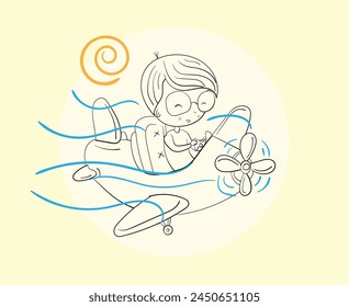 Happy couples dancing on bright days, Hand drawn Illustration in sketch doodle style