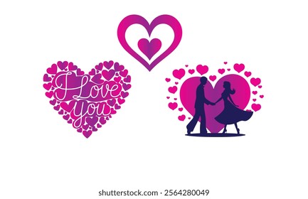 Happy couples in romantic relationship. Diverse men, women valentines. Diversity of love concept. Different lovers, homosexual and heterosexual. Flat vector