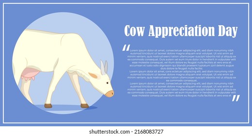 happy cow appreciation day vector illustration 