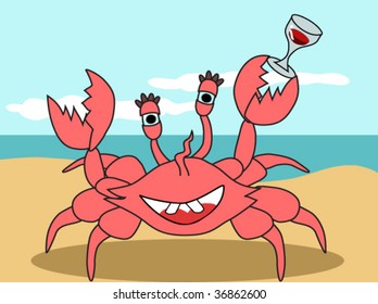 happy crab
