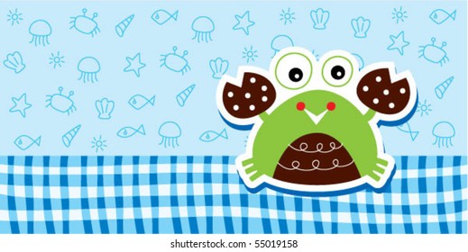 happy crab summer tag