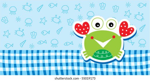 happy crab summer tag