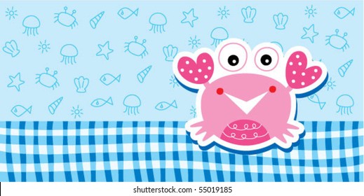 happy crab summer tag