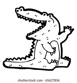 happy crocodile cartoon