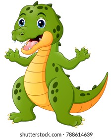 Happy crocodile cartoon