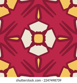 Happy Cube Flowers - Viva Magenta Pink Yellow