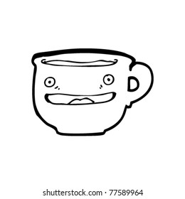 Happy Cup Coffee Cartoon Stock Vector (Royalty Free) 79399075