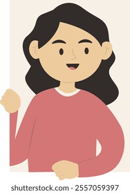 Happy Curious People Illustration on White Background. Peeping and Looking. Flat Vector Character