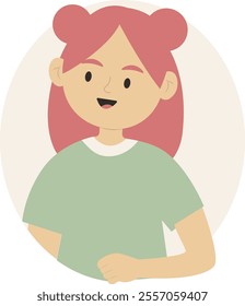 Happy Curious People Illustration on White Background. Peeping and Looking. Flat Vector Character