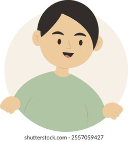 Happy Curious People Illustration on White Background. Peeping and Looking. Flat Vector Character