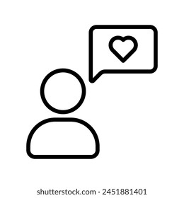 Feliz Cliente contorno icono de Vector aislado sobre fondo blanco. Feliz Cliente línea Vector icono para el Web, móvil y diseño de la interfaz de usuario