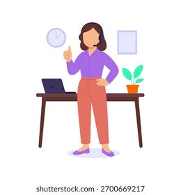 Happy Customer Service, ensuring satisfaction with friendly communication