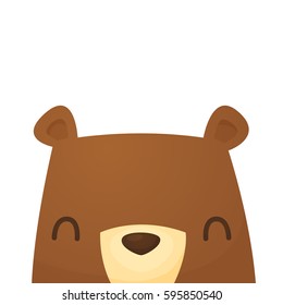 Happy Cute Bear Character