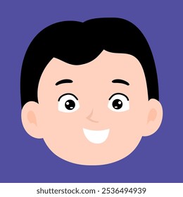 happy cute boys expression element stock