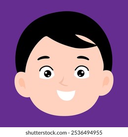 happy cute boys expression element stock