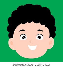 happy cute boys expression element stock
