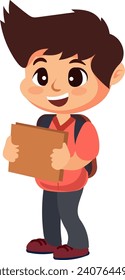 niños lindos y felices de vuelta a la escuela