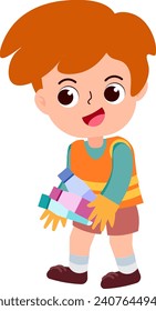 niños lindos y felices de vuelta a la escuela