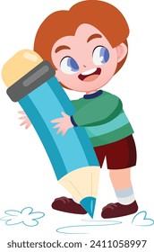 happy cute children back to school