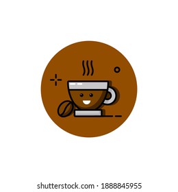 Happy and cute coffee illustration. Easy to edit with vector file. Can use for your creative content. Especially about food and drink.