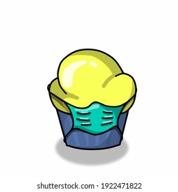 Ilustrador de diseño de plantillas de vectores de personajes lindo lindo feliz