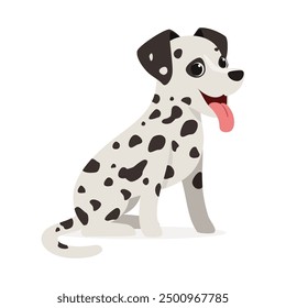 happy cute dalmatian dog with good quality and design