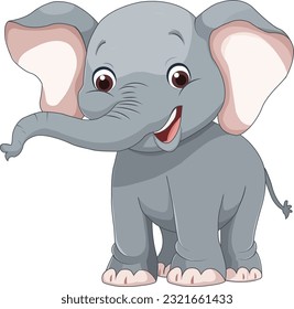 Elephant Vector Cartoon Vector Art & Graphics