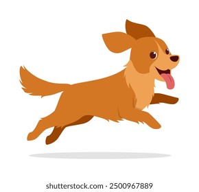 happy cute golden retriever dog with good quality and design