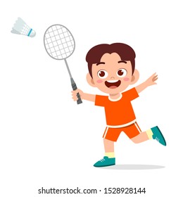 Happy Cute Kid Boy Play Train Stock Vector (Royalty Free) 1528928144 ...