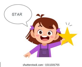 happy cute kids study many shape polygon