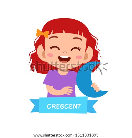 happy cute kids study many shape polygon