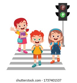 3,478 Pedestrian crossing cartoon Images, Stock Photos & Vectors ...