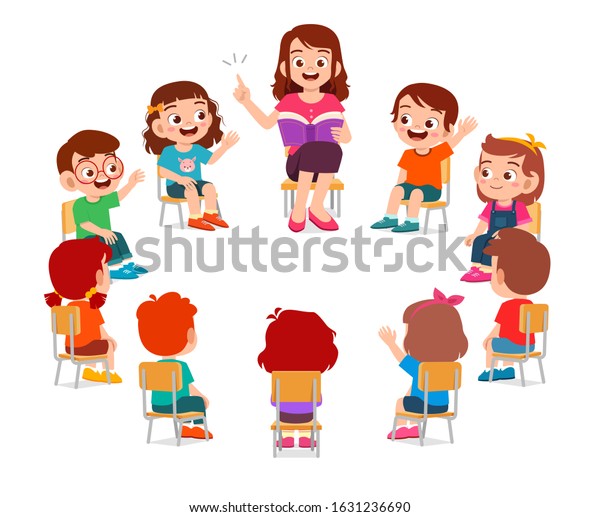 Happy Cute Little Kids Boy Girl Stock Vector (Royalty Free) 1631236690