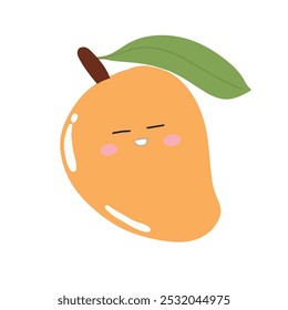 happy cute mangoes expression element stock