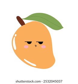 happy cute mangoes expression element stock