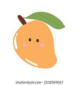 happy cute mangoes expression element stock